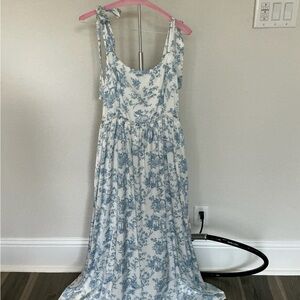 Savannah Taylor Blue and White Maxi Dress
